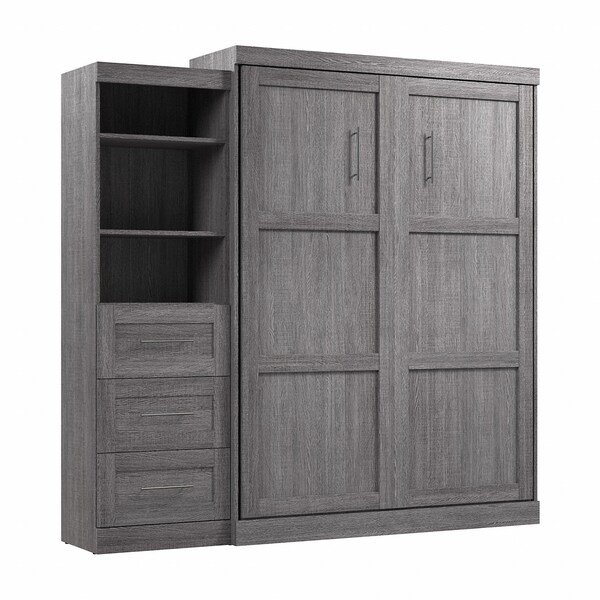 Queen Wall Bed Kit, Pur, Bark Gray, 90"